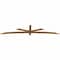 Ekena Millwork Alberta Smooth Timber Gable Bracket, Western Red Cedar, 108"W x 22"H x 1 1/2"D x 3 1/2"F, 5/12 Pitch GBW108X22X0204ALB00SWR - alternate 3